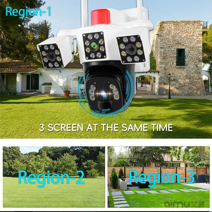 Miniatura 3 de Camara Seguridad Solar 3 Lentes Sim Card